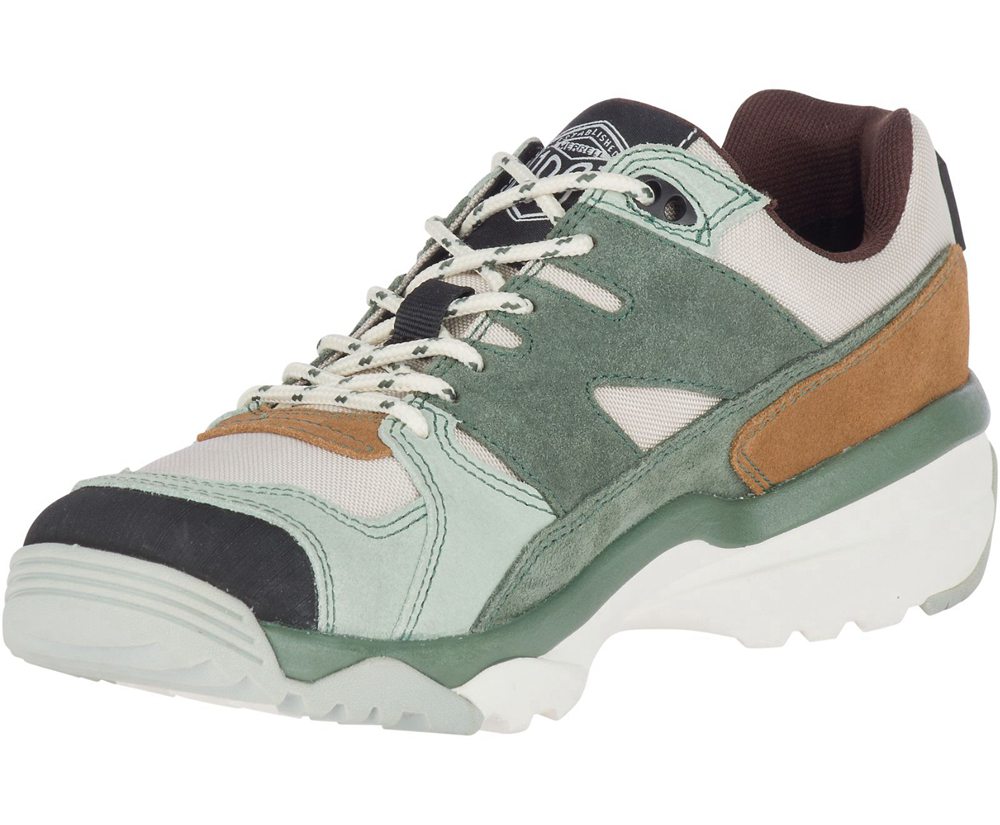 Merrell Sneakers Dame - Boulder Range - Olivengrøn/Hvide - BCG071923